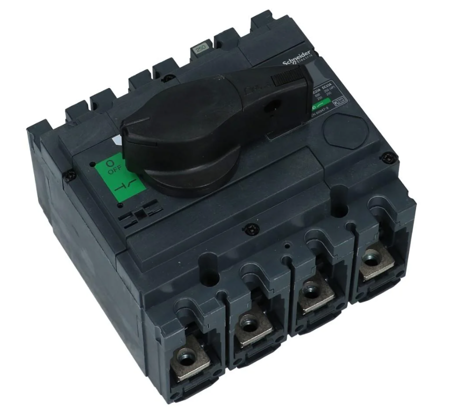 Lastschakelaar 4 polig 250A Compact INS250 hoofdschakelaar