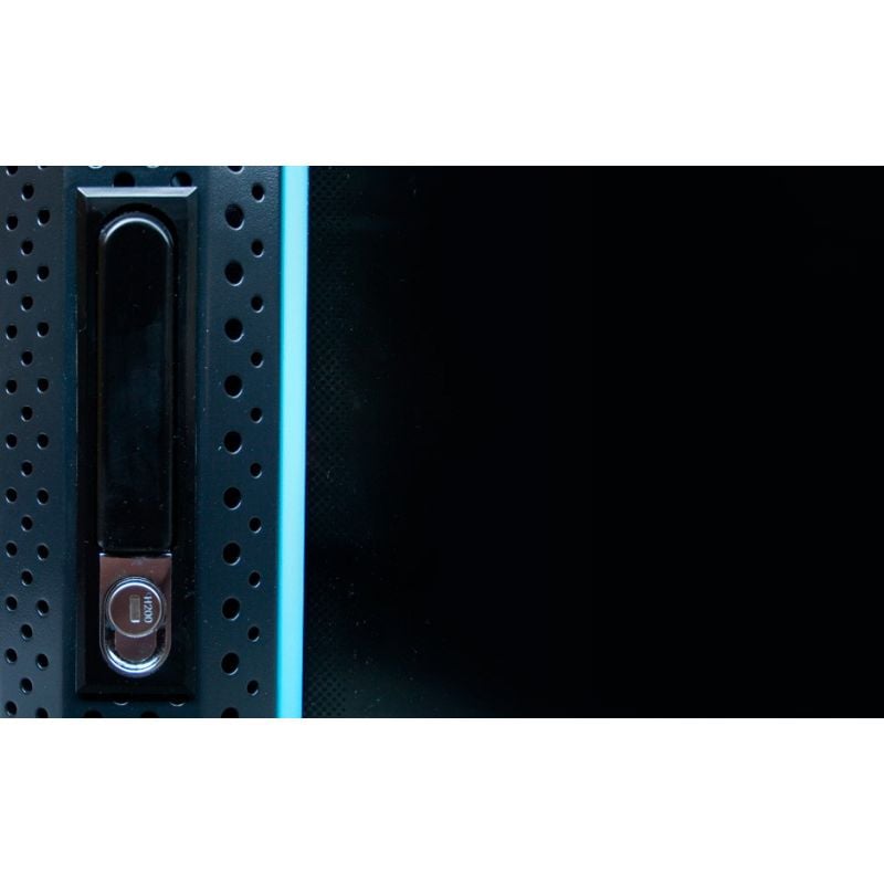32U battery rack enclosure with glass door – 600×600×1600mm