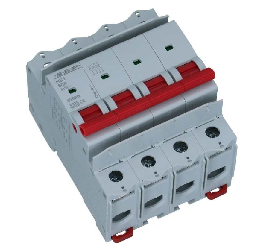 Lastscheider 4 polig 80A HS1 hoofdschakelaar