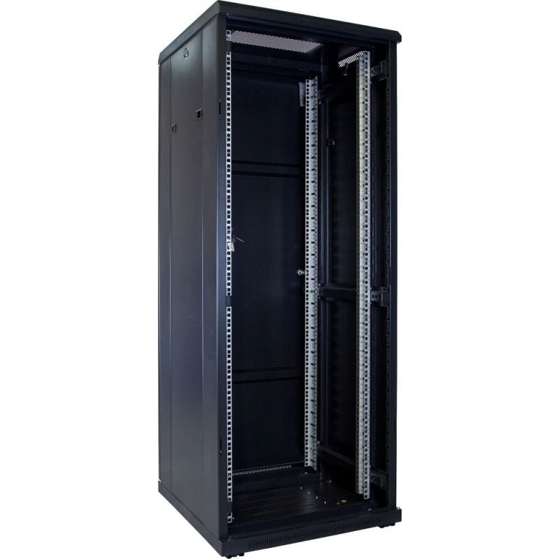 32U battery rack enclosure with glass door – 600×600×1600mm