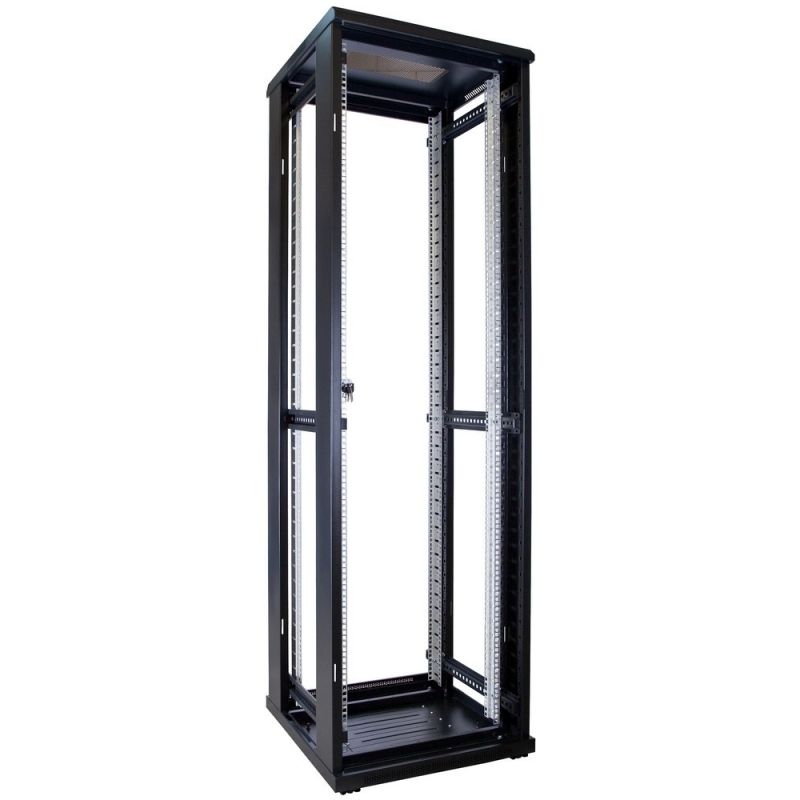 42U battery rack enclosure with glass door – 600×600×2000mm