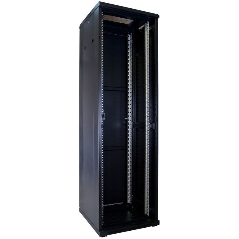 42U battery rack enclosure with glass door – 600×600×2000mm