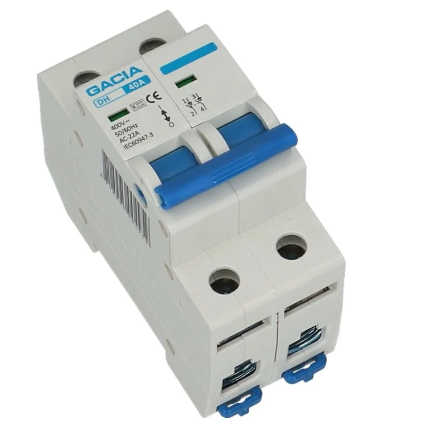 Lastschakelaar 2 polig 40A hoofdschakelaar