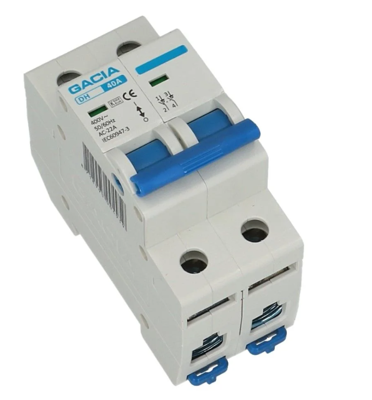 Lastschakelaar 2 polig 63A hoofdschakelaar