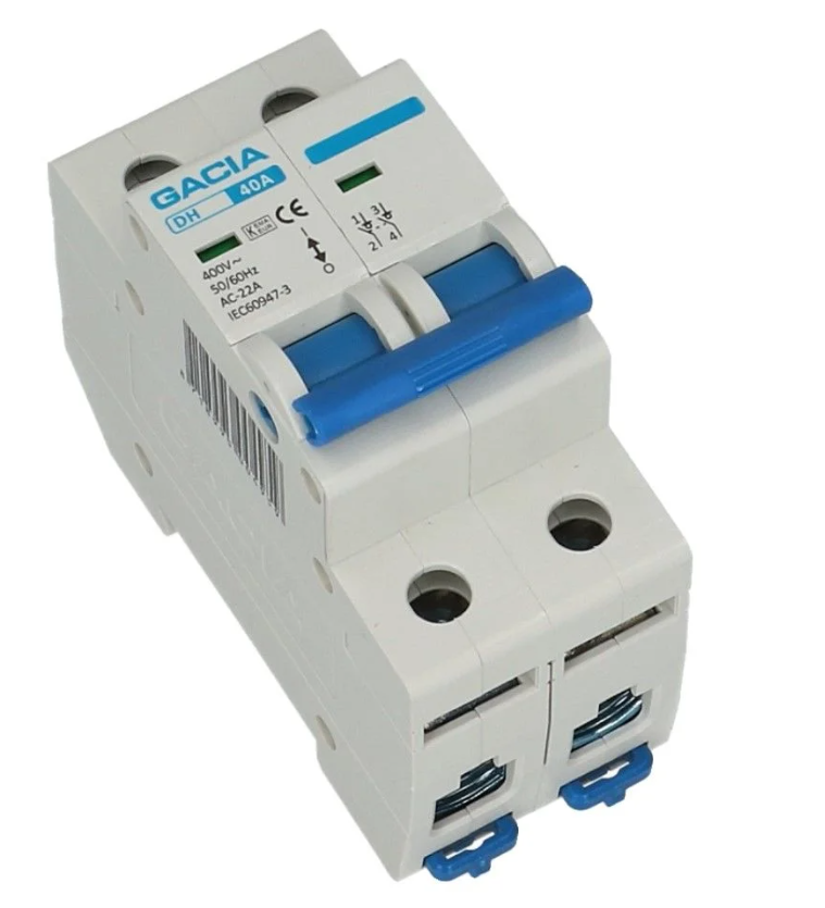 Lastschakelaar 2 polig 100A hoofdschakelaar