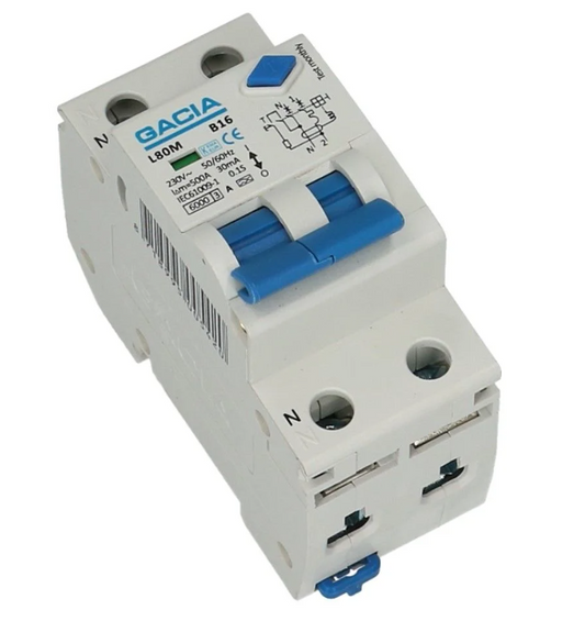 Aardlekautomaat B 20A 1 polig + nul 30mA