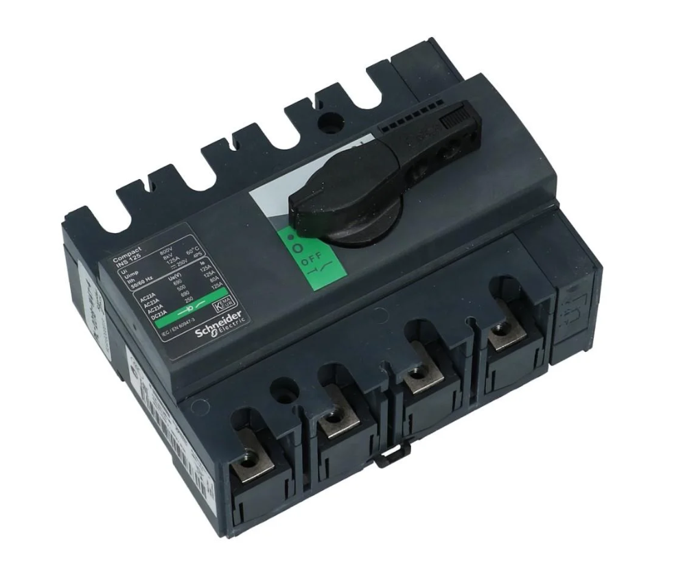 Lastschakelaar 4 polig 160A Compact INS160 hoofdschakelaar