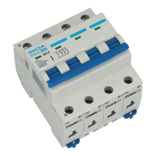 Installatieautomaat 3 polig + nul 16A karakteristiek B 10kA