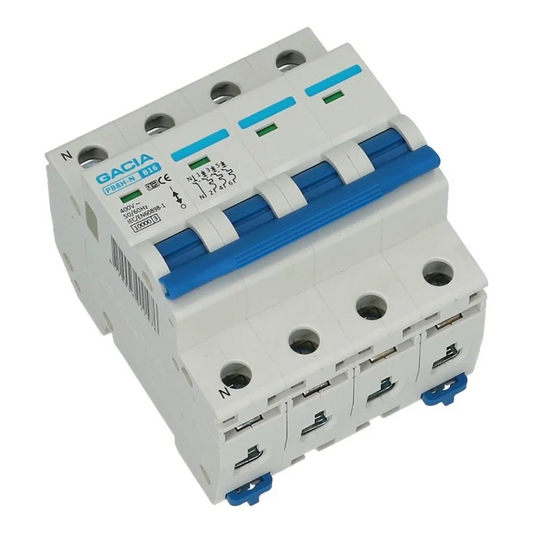 Installatieautomaat 3 polig + nul 16A karakteristiek C 10kA