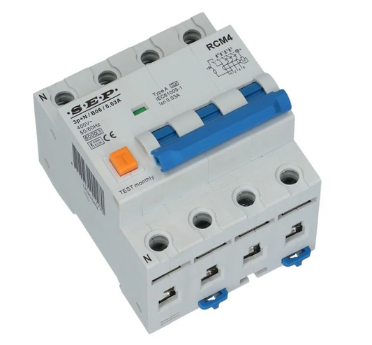 Aardlekautomaat B 32A 3 polig + nul 300mA 6kA