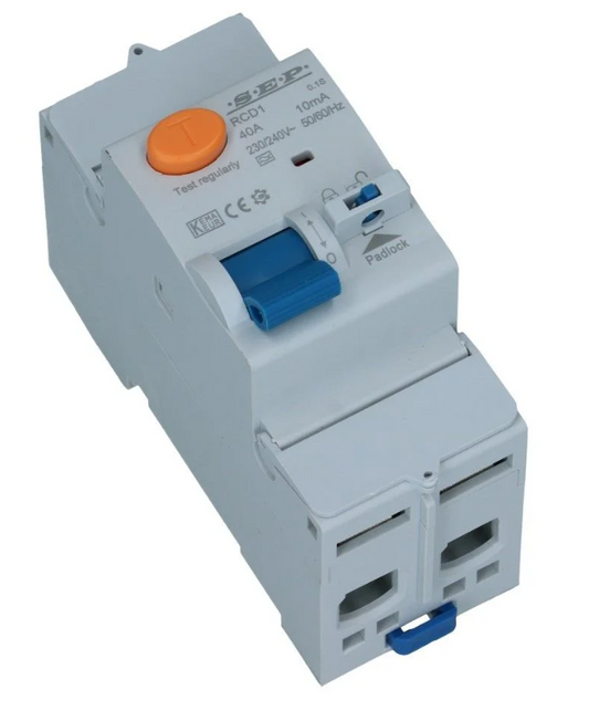 Aardlekschakelaar 63A 2 polig 30mA Type A 10kA RCD1