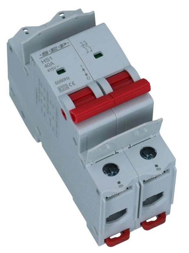 Lastscheider 2 polig 100A HS1 hoofdschakelaar