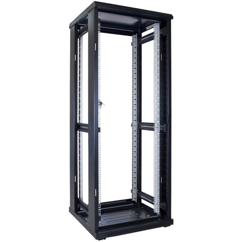 32U battery rack enclosure with glass door – 600×600×1600mm