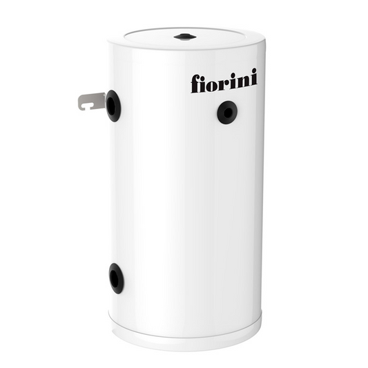 45 liter dampdicht geïsoleerde buffertank muurmodel (1 1/4"; 4 aansluitingen)